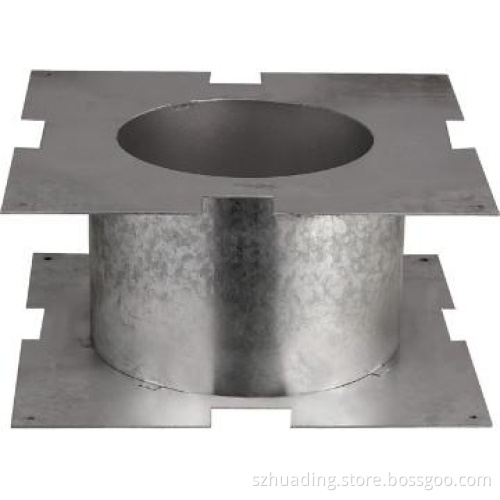 Non-ventiated galvanized sheet chimney hood